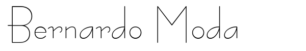 Bernardo Moda font preview